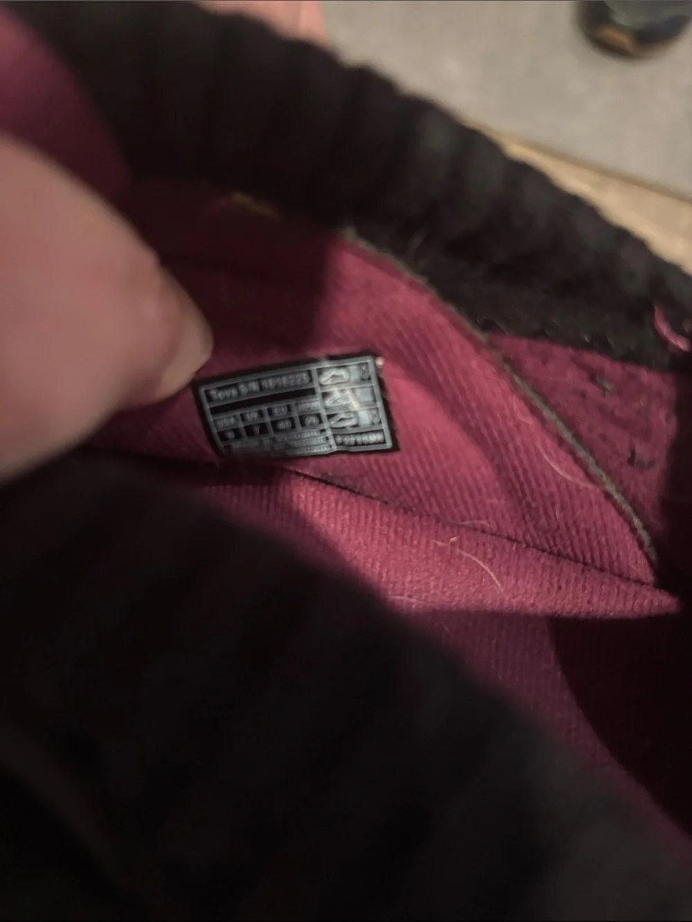 Teva Black Quilted Slip-On Shoes with Pink Lining